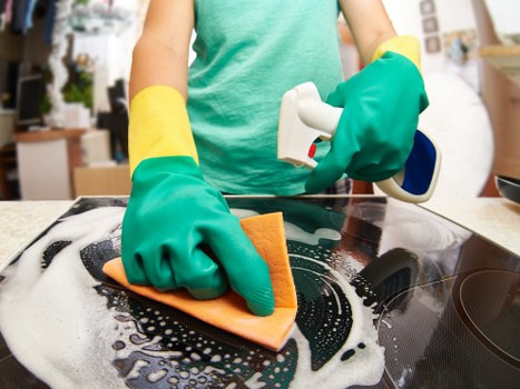 Southkensington office cleaners working in a managed commercial building