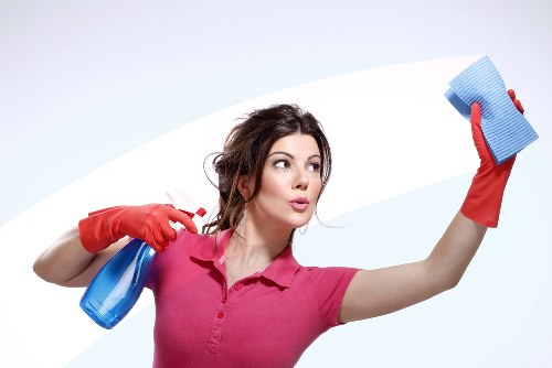 Ongoing cleaning tasks in a Southkensington kitchen and living area